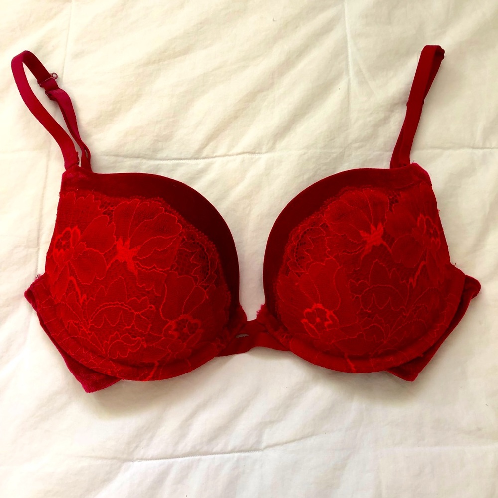Velvet Red Christmas Edition Bra